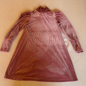 Corey Lynn Calter Blush Velvet High Neck Dress